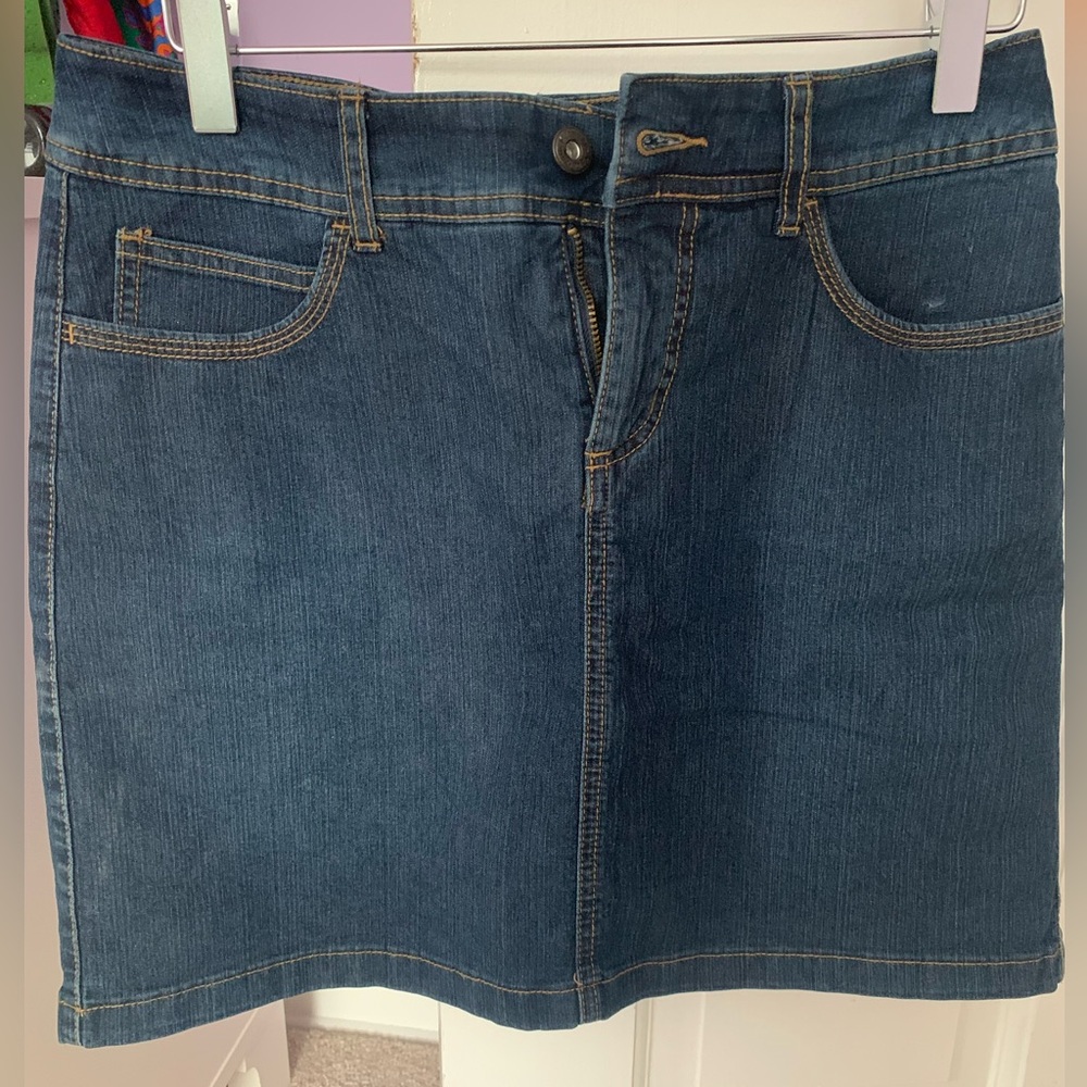 Denim skort